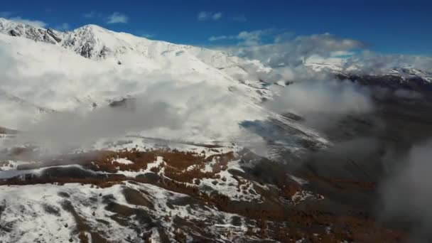 Altai Bergen Zomer Wolken Waterval — Stockvideo