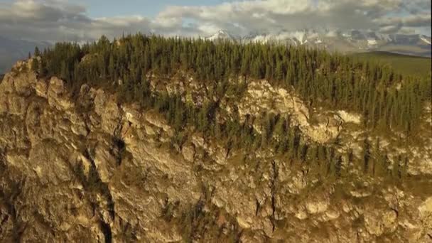 Altai Montanhas Verão Nuvens Cachoeira — Vídeo de Stock