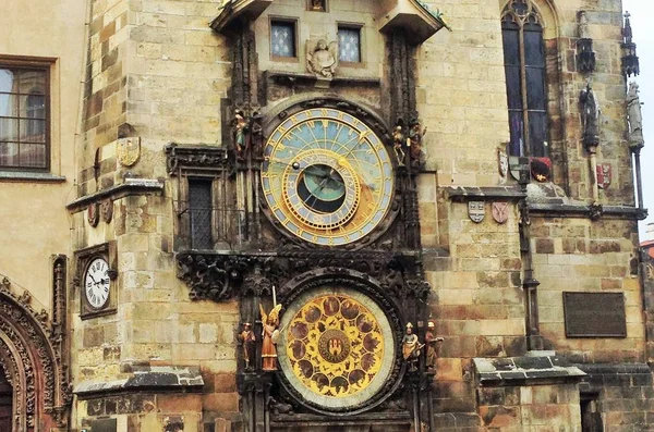 Slavné Astronomické Hodiny Věži Městě Praha Czech Republic — Stock fotografie