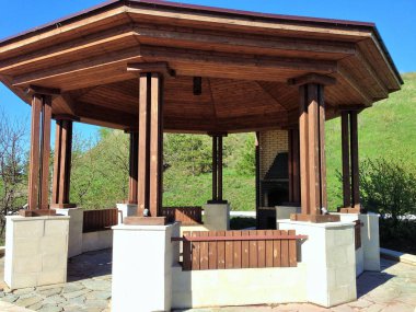 Bolgar Tataristan Rusya Şehri. Gözlem çardak. Gabdrakhman Kuyusu. Doğal ve tarihi kompleks.