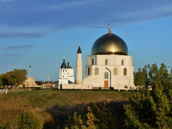 Staden Bolgar Tatarstan Ryssland Memorial Sign För Att Hedra Antagandet — Stockfoto