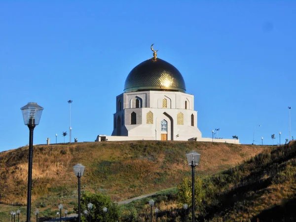 Staden Bolgar Tatarstan Ryssland Memorial Sign För Att Hedra Antagandet — Stockfoto