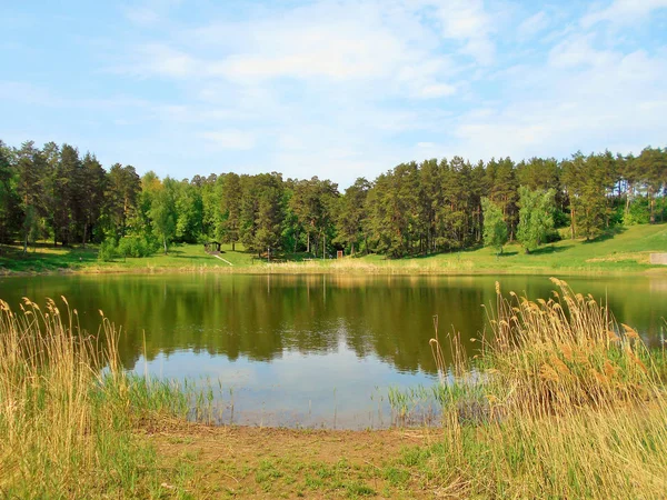 City Bolgar Tatarstan Russia Picturesque Lake Rabigi Sunny May Day — Stock Photo, Image