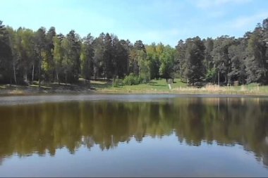 Bolgar Tataristan Rusya Şehri. Güneşli bir günde pitoresk göl Rabigi