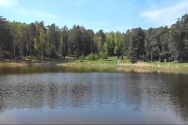 Bolgar Tataristan Rusya Şehri. Güneşli bir günde pitoresk göl Rabigi