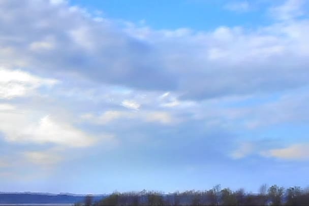 Город Болгар Татарстан Россия Облака Над Волгой Солнечный Май — стоковое видео