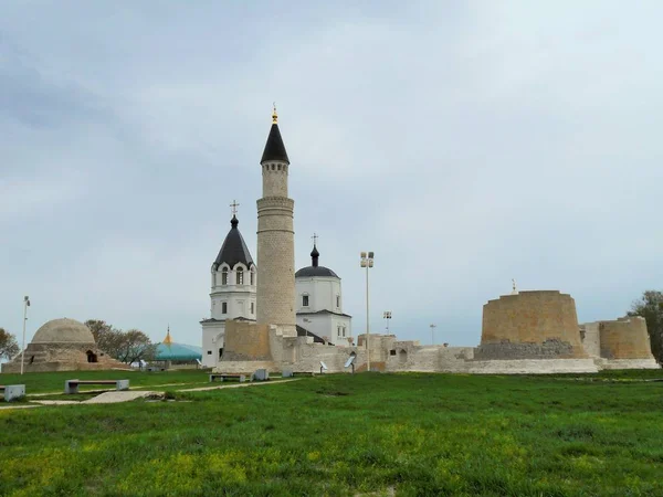 Staden Bolgar Tatarstan Ryssland Northern Mausoleum Khan Palace Great Minaret — Stockfoto