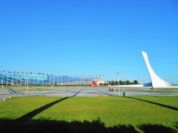 Parco Olimpico Sochi Una Giornata Estiva Soleggiata — Foto Stock