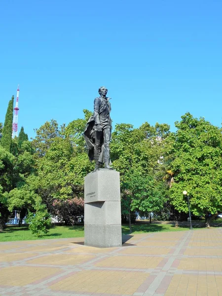 Monument Voor Voortreffelijke Sovjetschrijver Nikolai Ostrovsky Sochi — Stockfoto