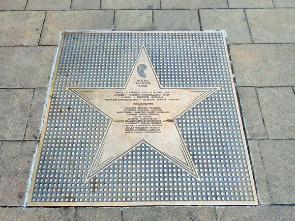 2006年にソチの星の路地で開催された国際大会 の記念すべき星 — ストック写真