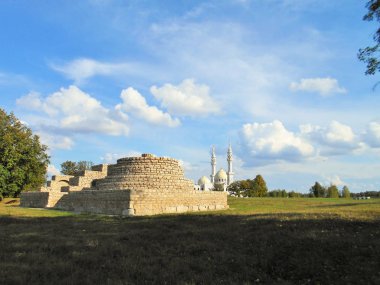 Bolgar Tataristan Şehri Rusya. Mimarlık Anıtı ve Beyaz Cami.