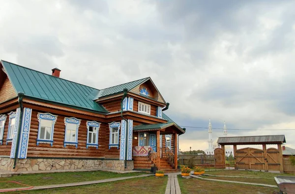 Byen Bolgar Tatarstan Russland Historisk Etnografisk Kompleks Brødmuseum Miller Eiendom stockfoto