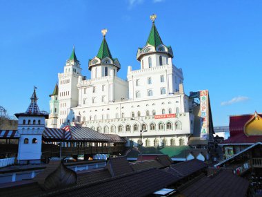 Moskova 'daki Izmailovsky Kremlin binaları. Verisyon