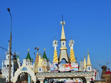 Moskova 'daki Izmailovsky Kremlin binaları