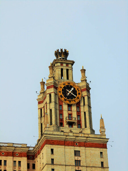 Moscow state University named after M. V. Lomonosov. Clock on the tower