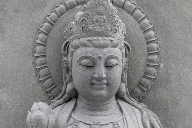 Bangkok,Tayland-03 Ağustos 2019: Guanyin In Fo Guang Shan Thai H