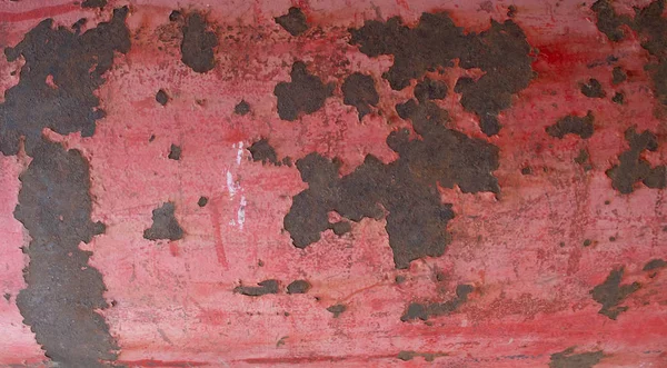 Fondo de metal vintage rosa con pintura agrietada. Piso tendido, vista superior . —  Fotos de Stock