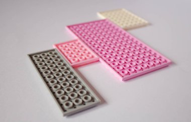 metin için alan ile pastel pembe desen.