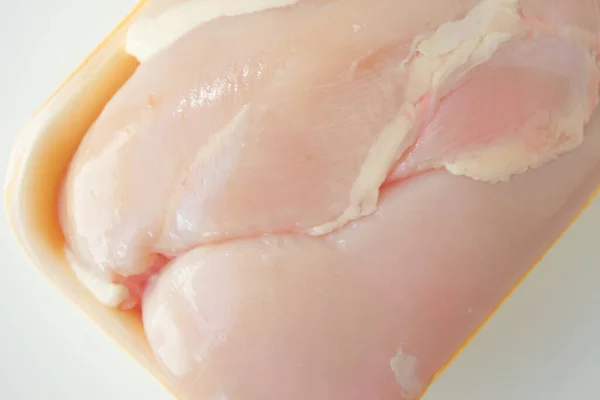 Chicken lean meat, no fat close-up. Chicken production without antibiotics — Stock Photo, Image