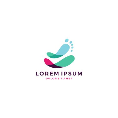 ayak ayak Podiyatrik logo vektör