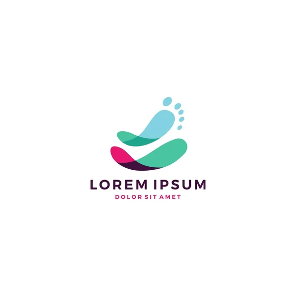 ayak ayak Podiyatrik logo vektör