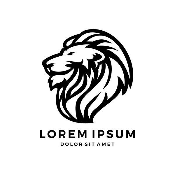 Logo tête de lion — Image vectorielle
