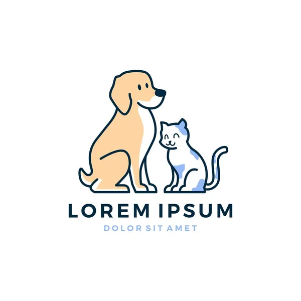 köpek kedi oturma logosu