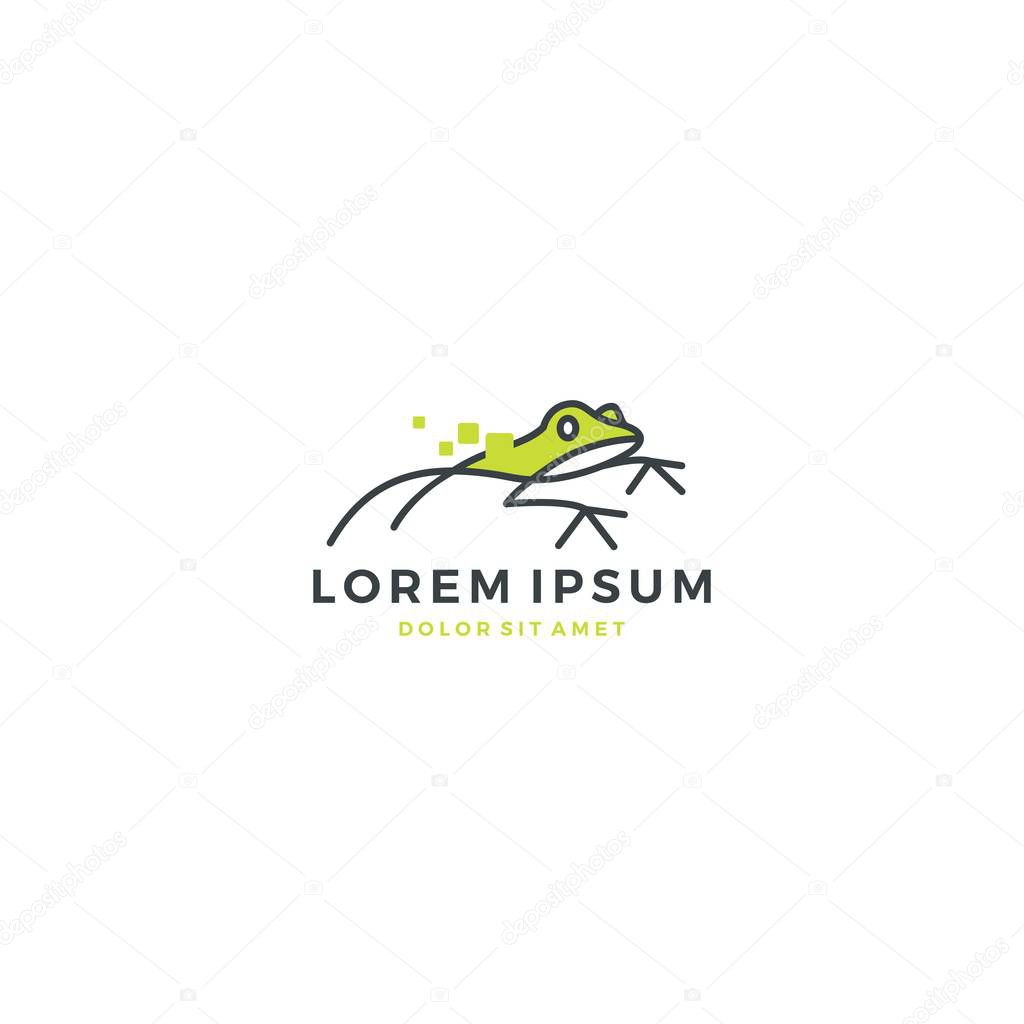 Leap frog logo vector icon download