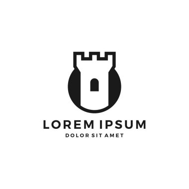 Kale logo fort kale vektör simge