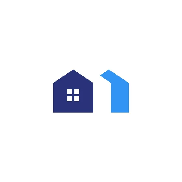 Casa hipoteca logo vector icono — Archivo Imágenes Vectoriales