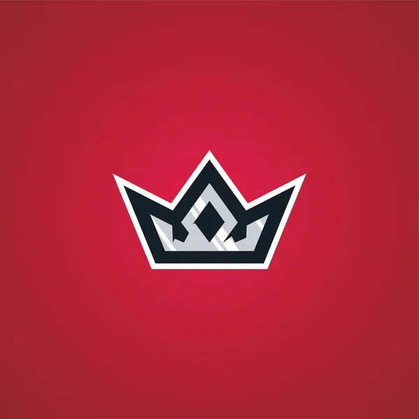 Crown king sport esport gaming logo vector download — Stock Vector