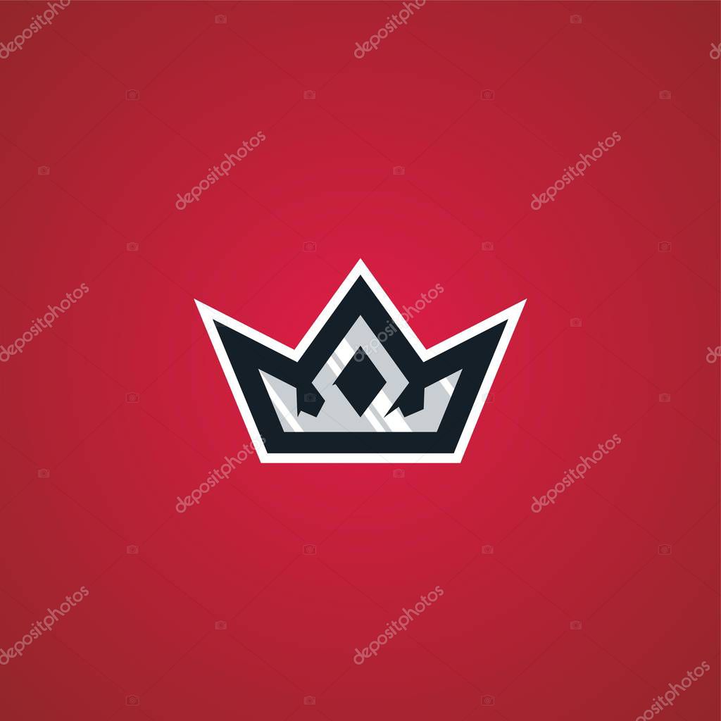 Crown king sport esport gaming logo vector download