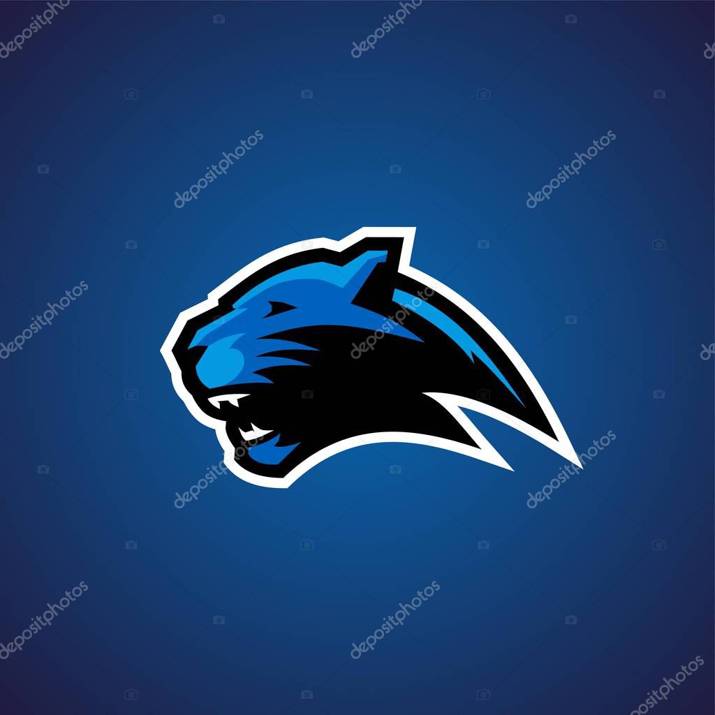 Panther e sport esport gaming baseball football rugby poker logo badge emblem
