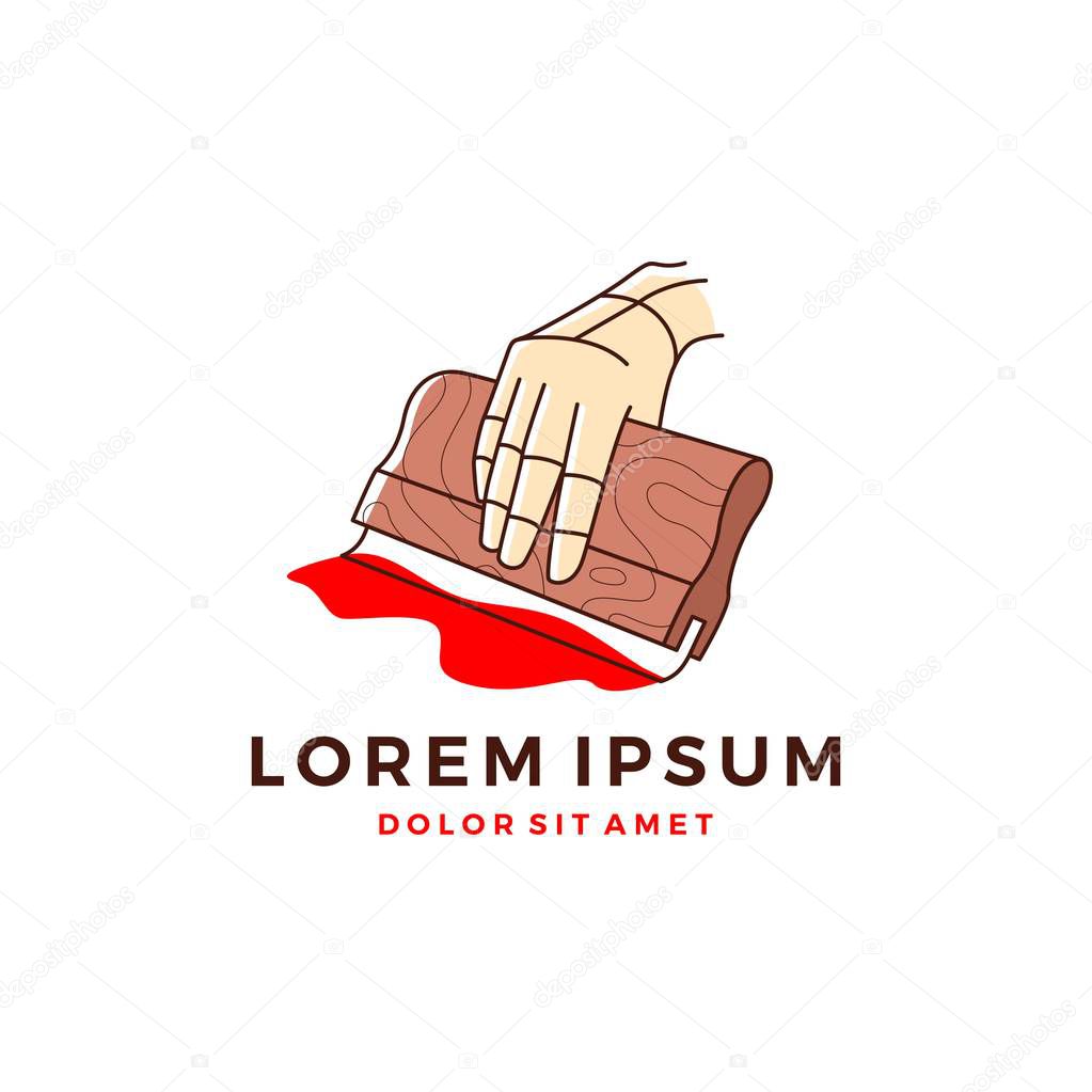 Screen printing silk screenprinting logo vector illustration