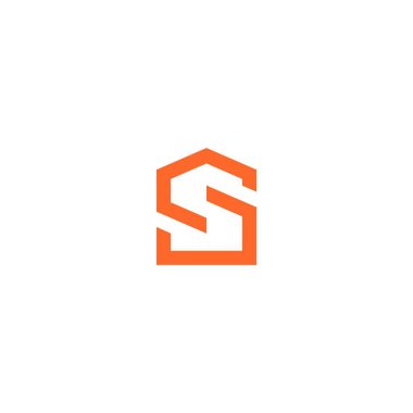 5 numara ev simgesi logo hattı anahat işareti