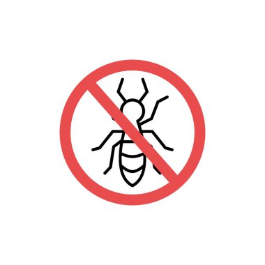 stop pest logo simgesi simgesi vektör illüstrasyon