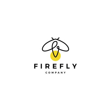firefly logo vector icon illustration design inspirations clipart
