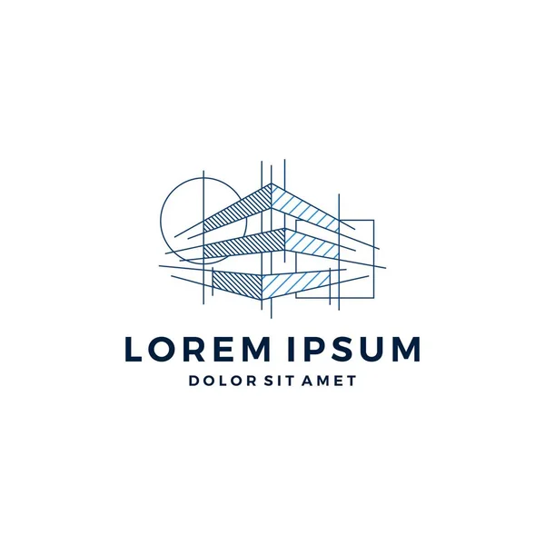 bina mimarinşaat çizim logo vektör