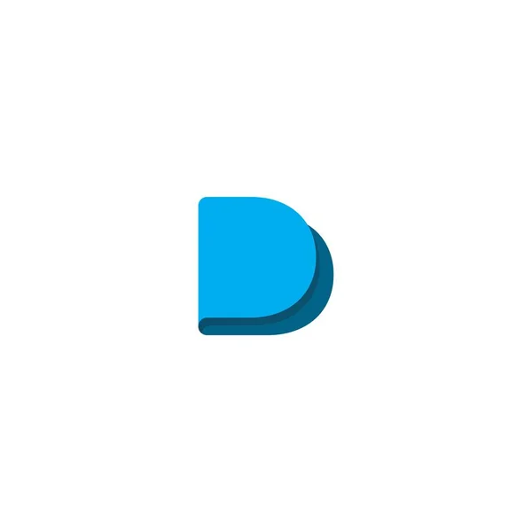 D huruf logo DD inisial - Stok Vektor
