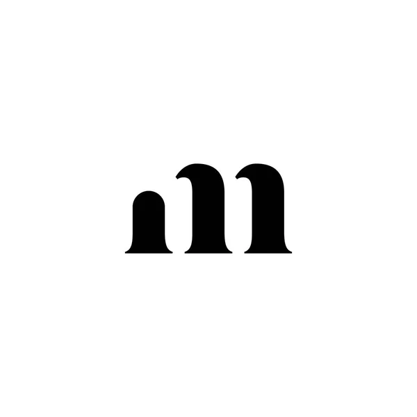 M letter eerste logo — Stockvector