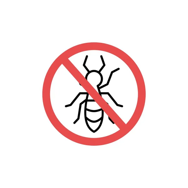 Stop pest logo icono signo vector ilustración — Archivo Imágenes Vectoriales