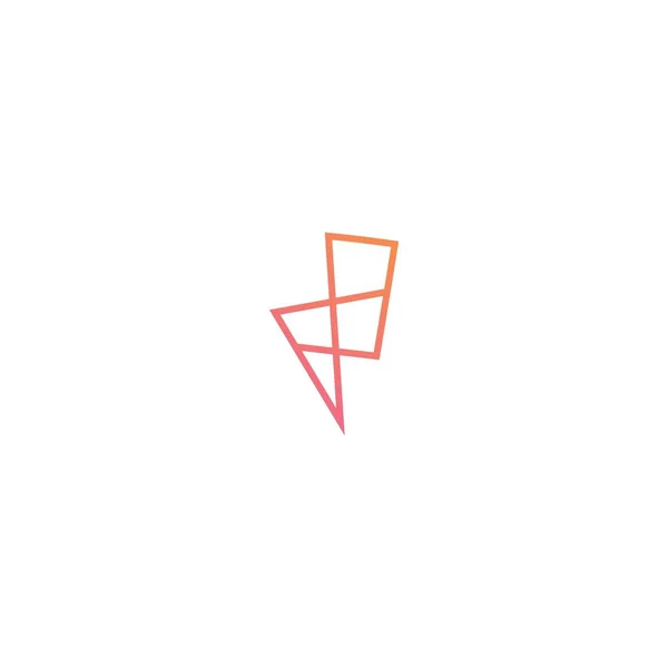 Rayo potencia logo vector icono símbolo signo — Vector de stock