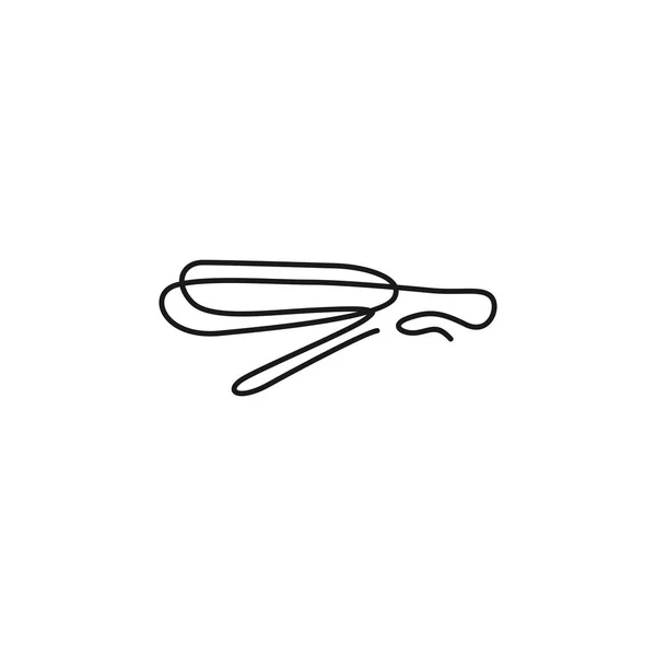 Línea continua libélula logo vector icono contorno lineal monolina ilustración — Archivo Imágenes Vectoriales