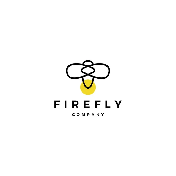 Firefly logo Vector Icon illustratie ontwerp inspiraties — Stockvector