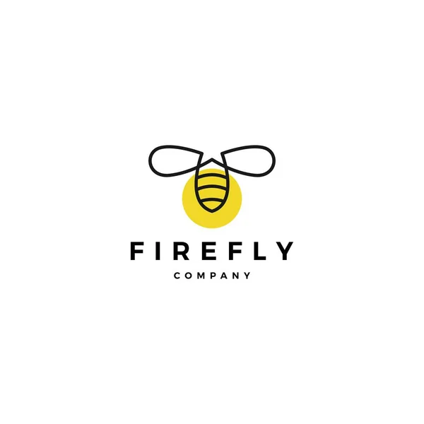 Firefly ikona ilustracja logo Projekt inspiracje wektor — Wektor stockowy