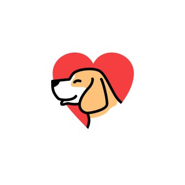 illüstrasyon indir köpek sevimli simge sevmek vektör