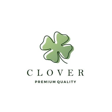 clover leaf logo vector icon illustration clipart