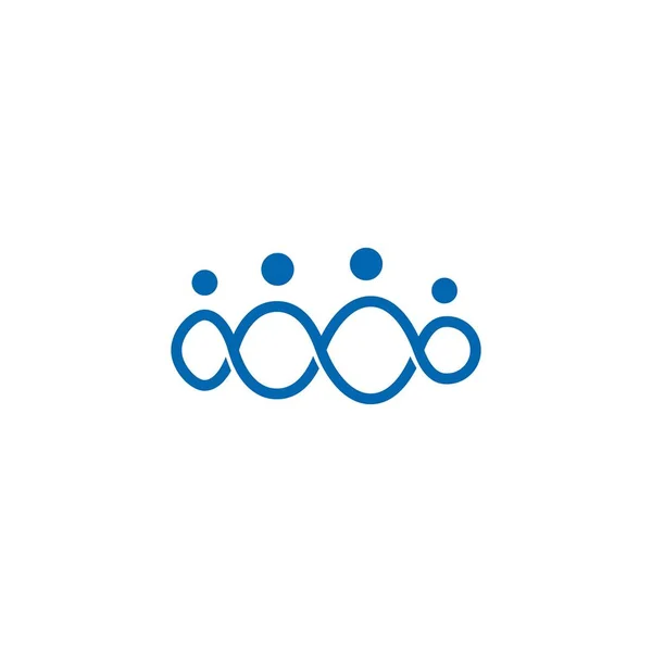 Nekonečno lidé logo rodina společně vektor ikon — Stockový vektor