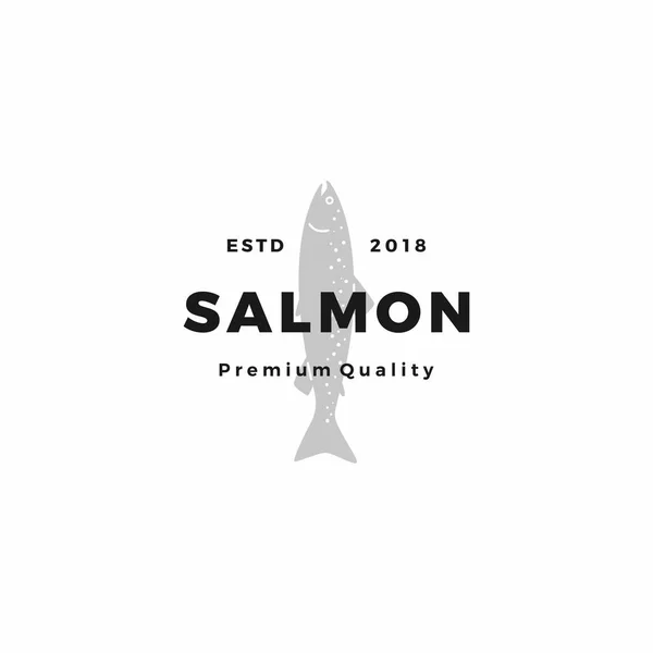 salmon fish logo seafood label badge vector sticker download