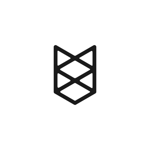 Volpe logo vettoriale icona illustrazione — Vettoriale Stock